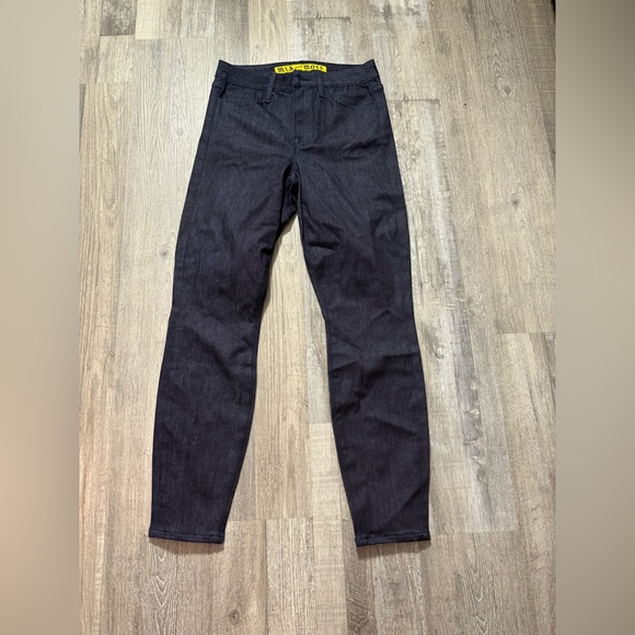 Sleek Black Straight Leg Denim casual - Picture 1 of 5
